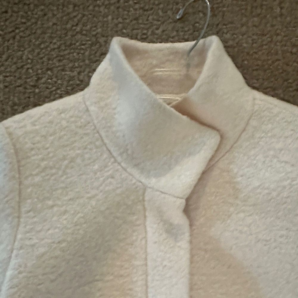 LOFT Cream Women's Boucle Car Coat - Picture 3 of 8